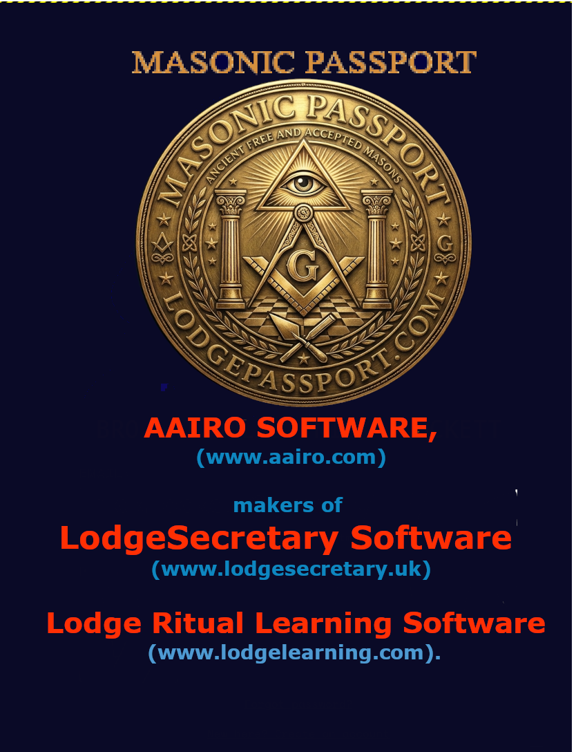 Masonic Passport — from AAIRO Software